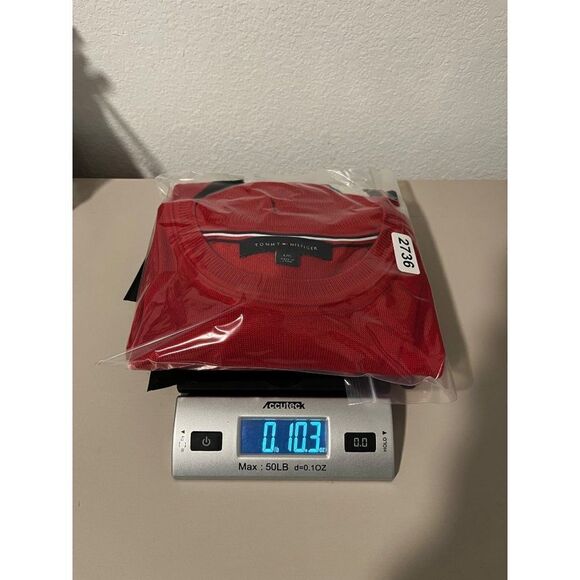 Tommy Hilfiger Penguin Novelty Print Lightweight Crew Neck Sweater Large Red - Picture 12 of 12